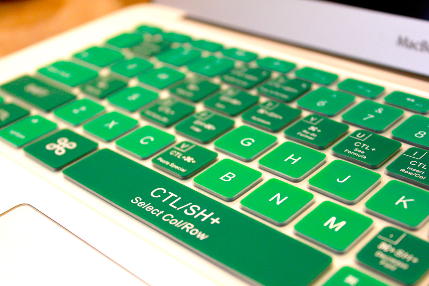 Emerald Green Excel Keyboard Cover • KeyCuts